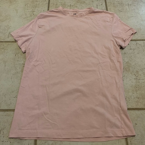 H&M Muscle Fit T-Shirt - Light Pink - US L - Picture 2 of 6